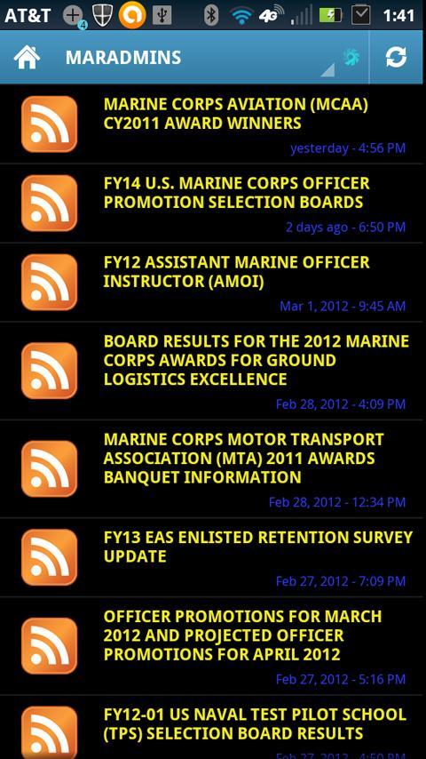 USMC MARADMIN - ALMAR UPDATER