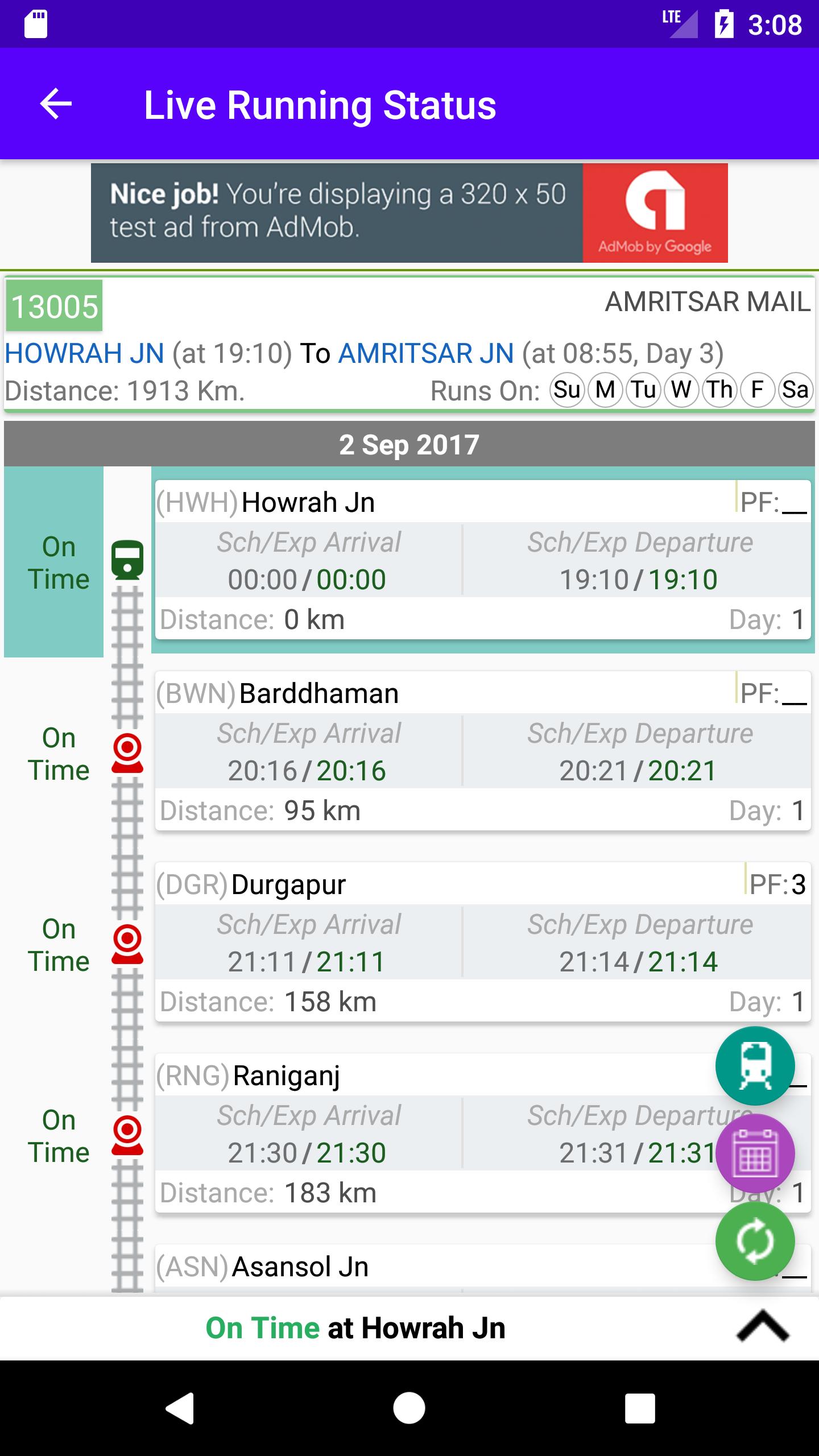 Live Train Running Status
