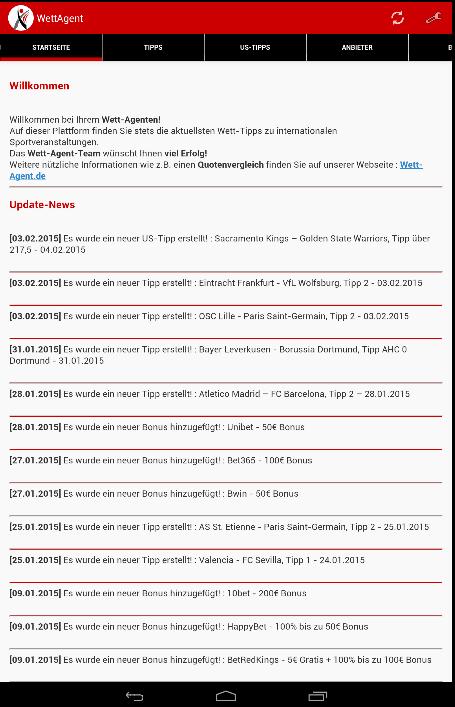 Wett-Agent Sportwetten Tipps