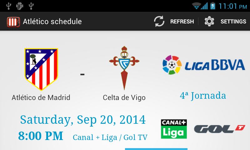 Atletico Schedule