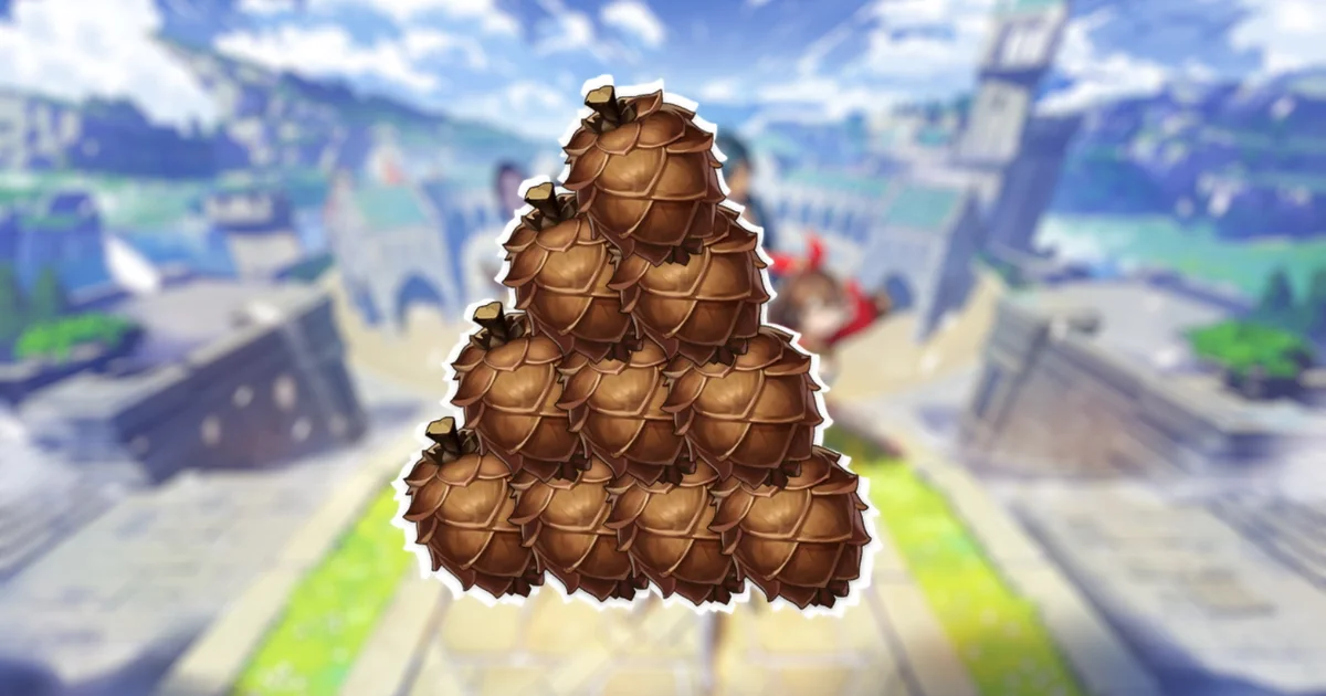 أين يمكن العثور على pinecones في Genshin Impact