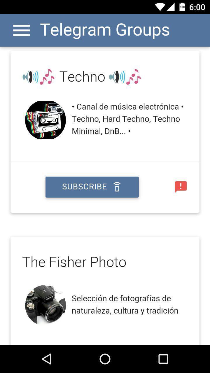 Groups for Telegram