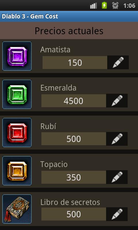 Diablo 3 - Gem Cost