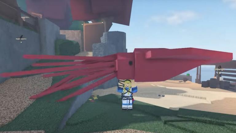 如何在Roblox Fisch中捕捉巨大的鱿鱼
