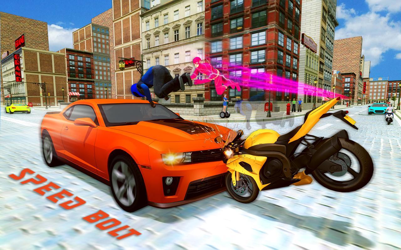 Tornado Bolt Light Speed Hero: Vegas Robot Crime