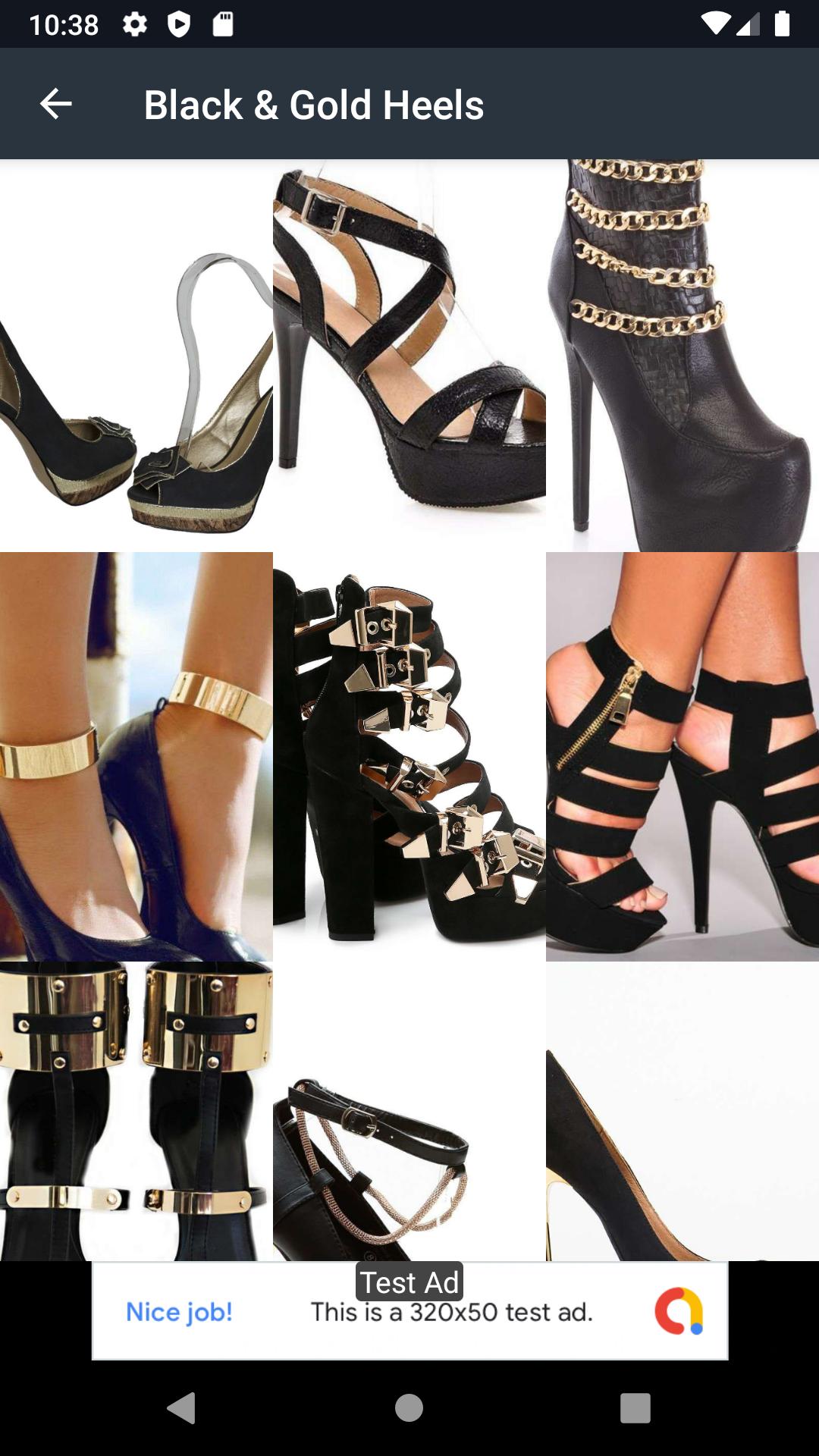 Black & Gold Heels