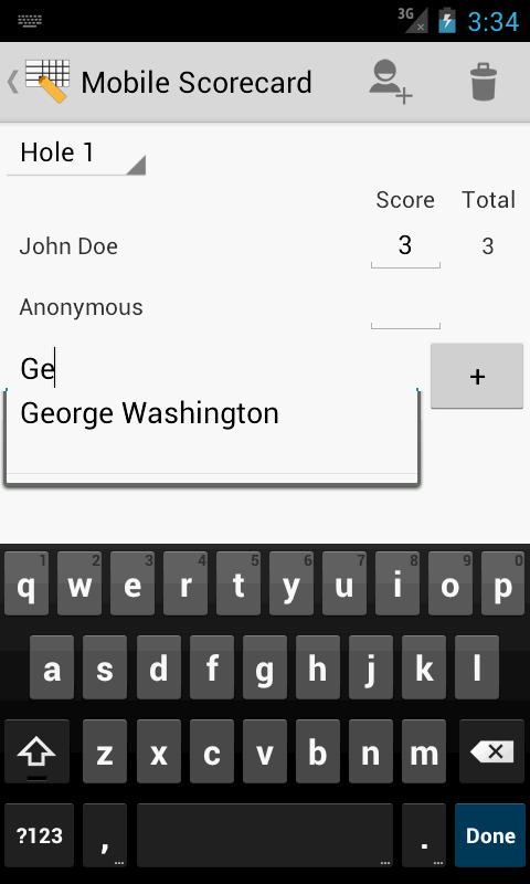 Mobile Scorecard