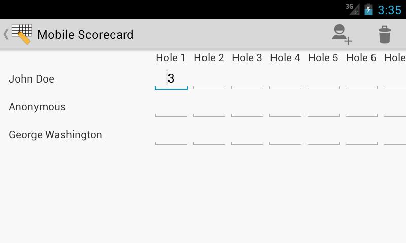 Mobile Scorecard