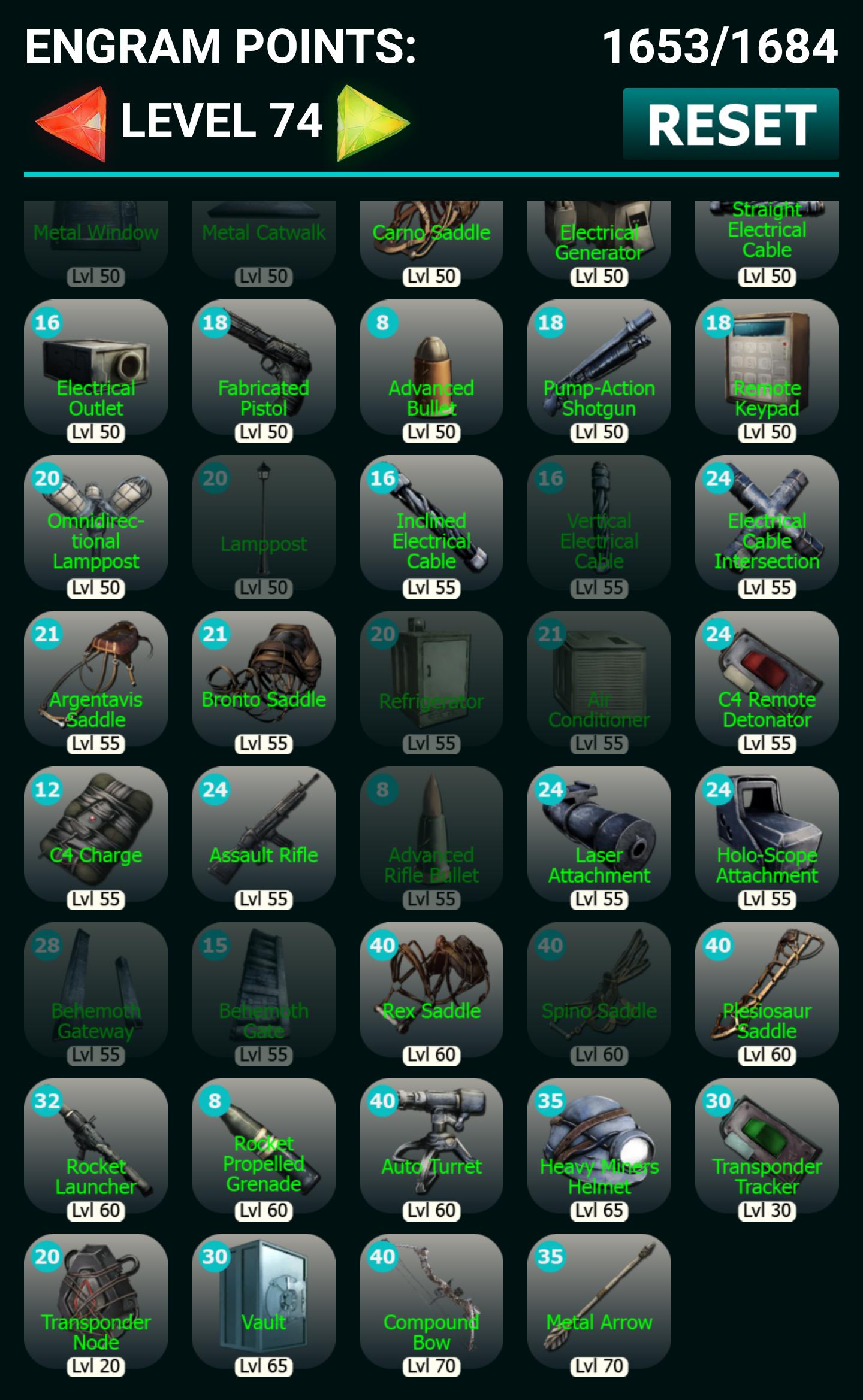 Engram Calculator ARK