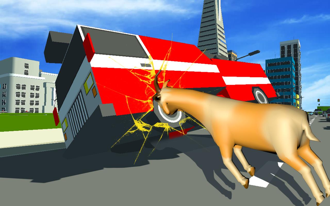 Crazy Goat Rampage City Attack