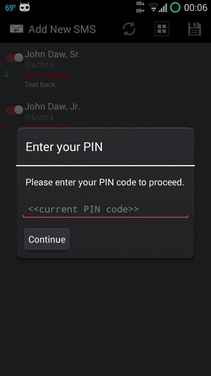 SMS Privacy