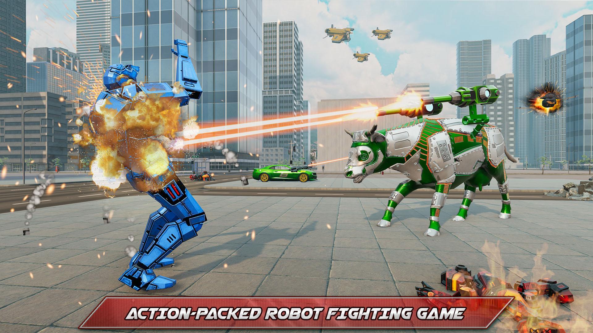 Cow Robot Games 3D: Robot Game