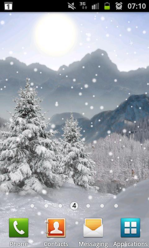 Winter Snow Xmas LWP Free