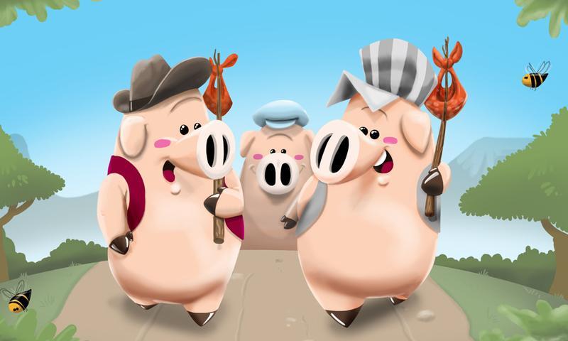 Drei kleine Schweinchen