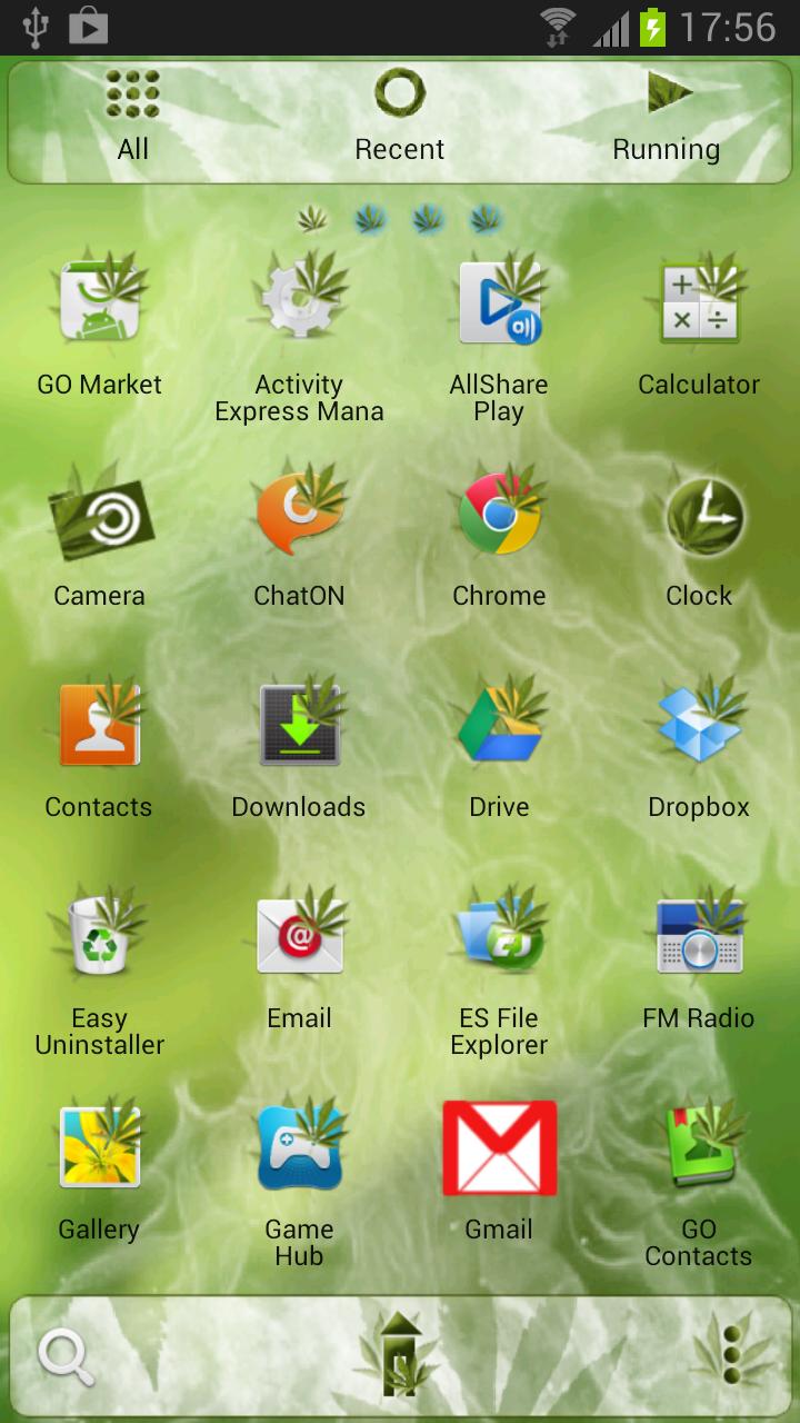 Weed Ganja - GO Launcher Theme