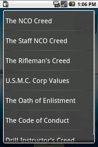 USMC Creeds Free