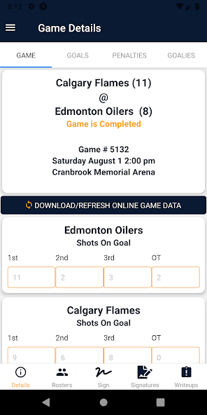 RAMP GameSheets