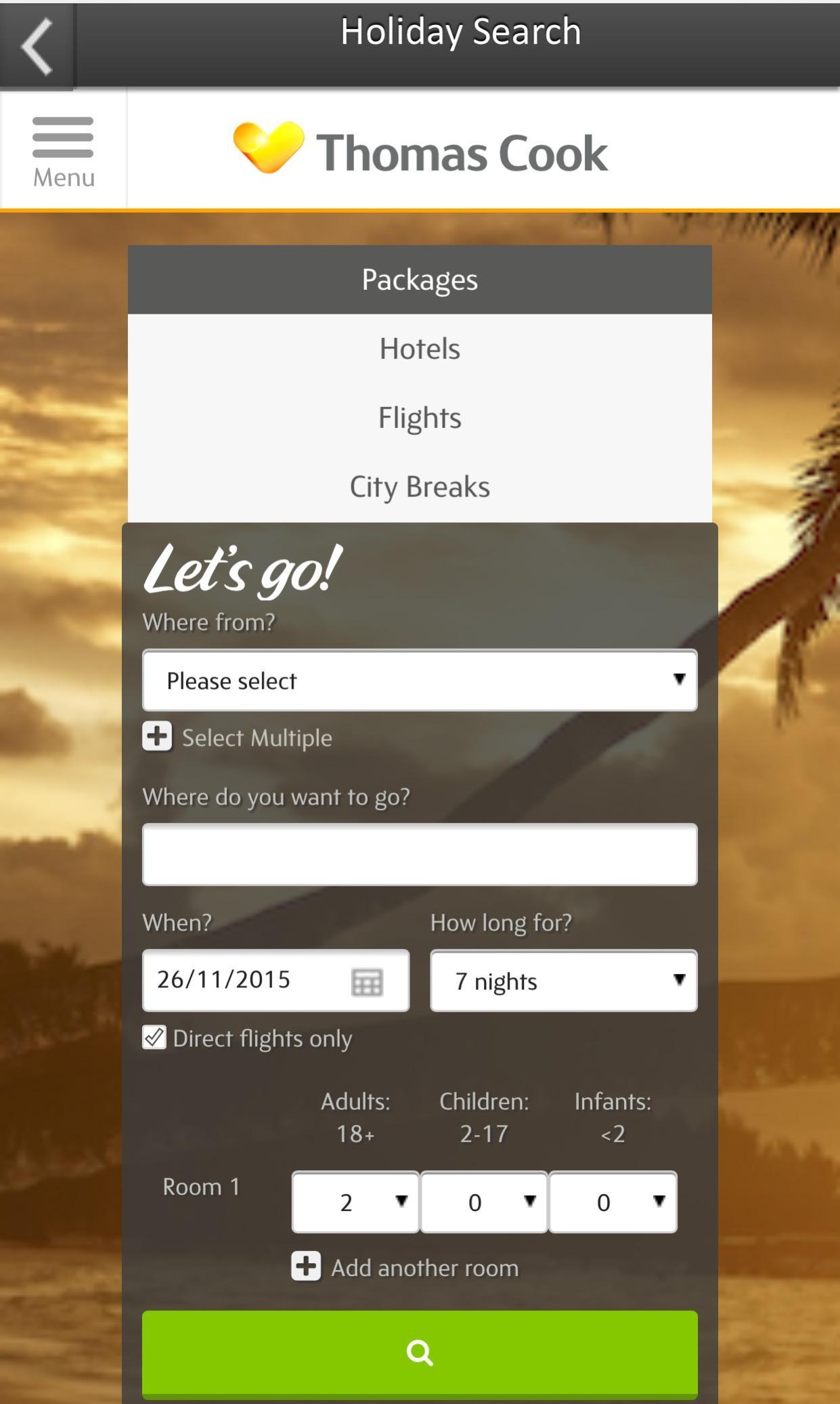 Holiday Search