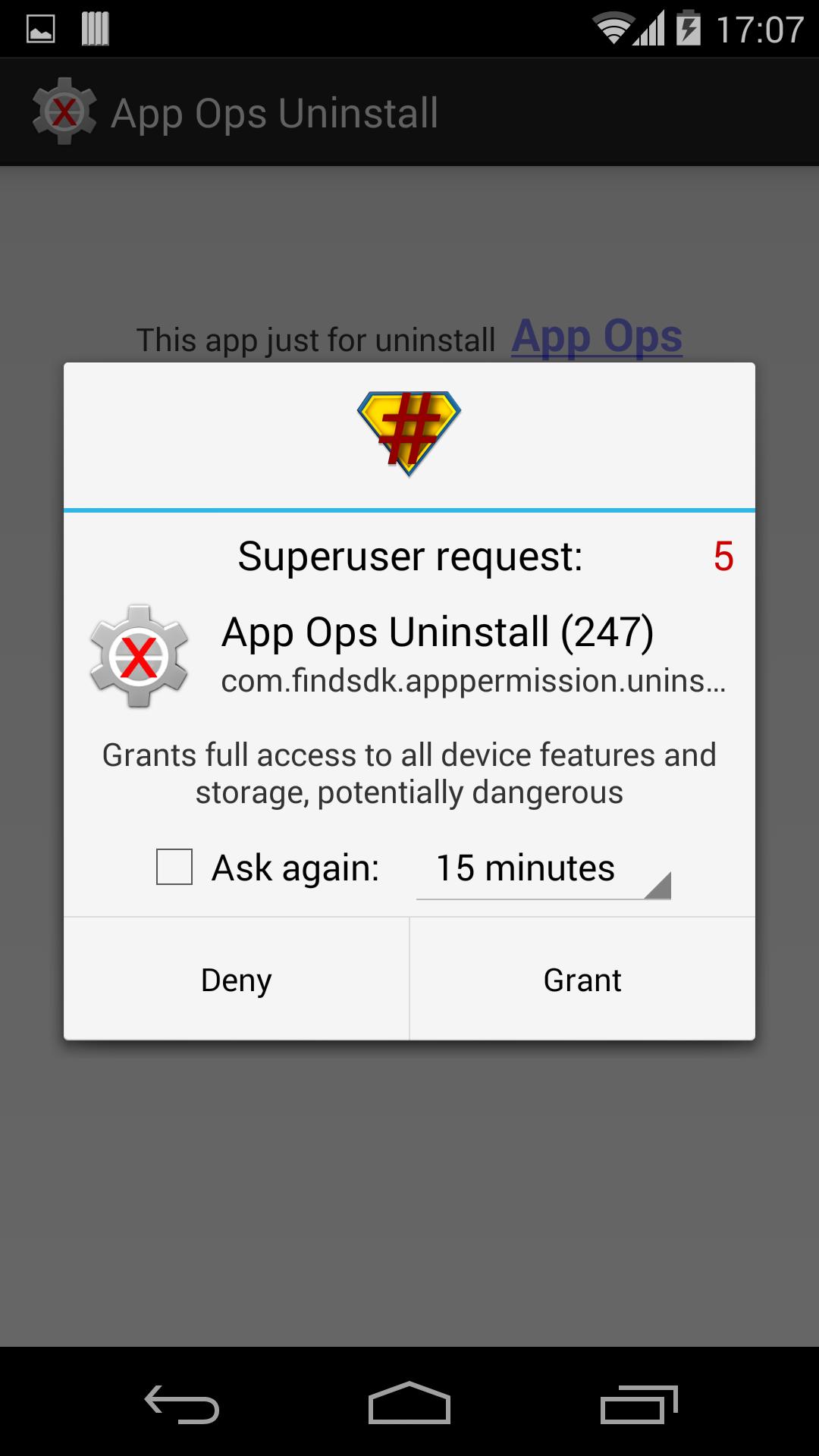 App Ops Uninstall