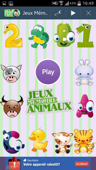 Kids Memory Animals