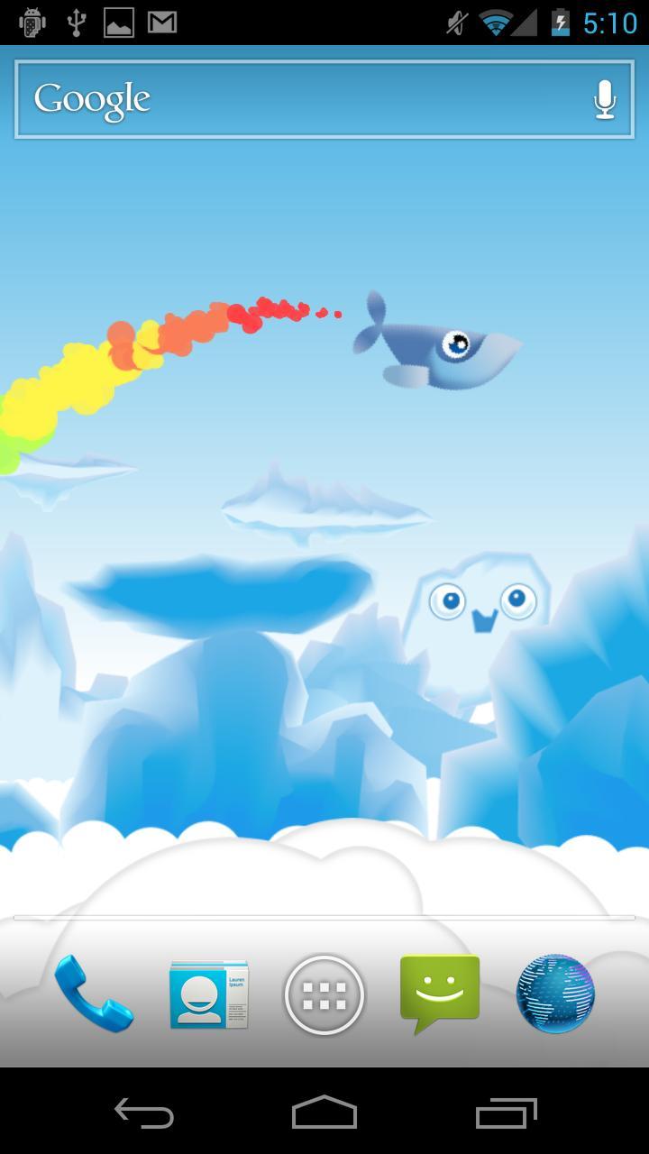 Whale Trail Live Wallpaper