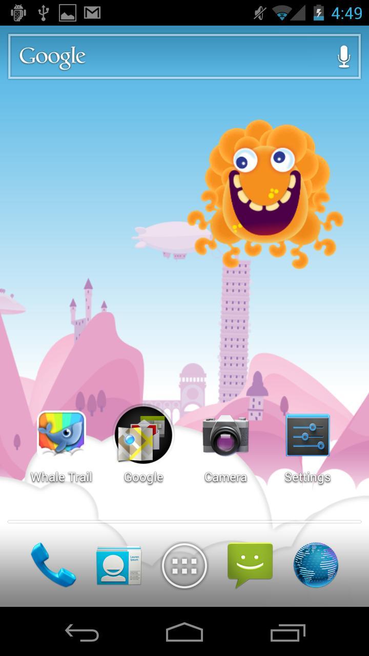 Whale Trail Live Wallpaper