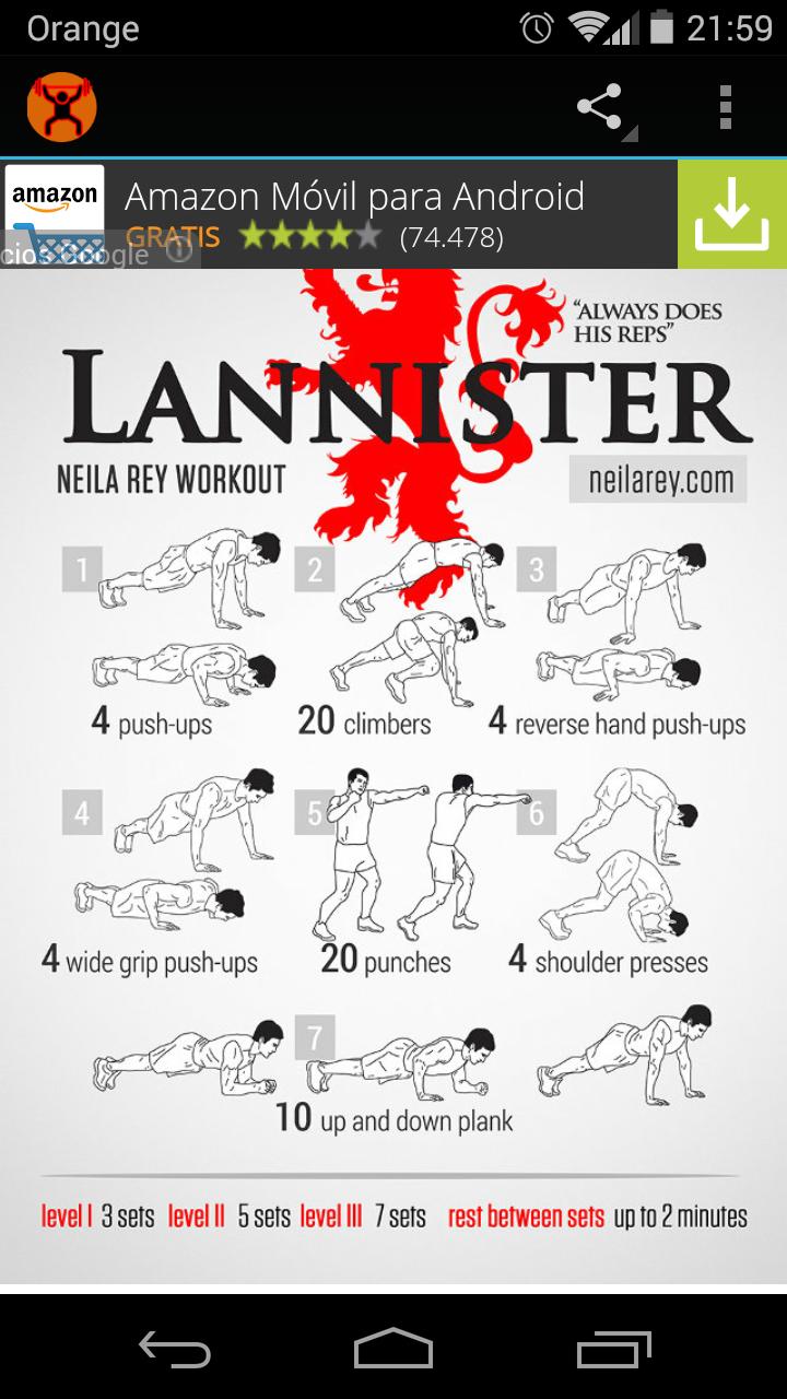 Fitness workout exercices