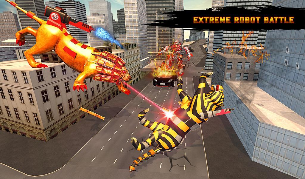 Ultimate Robot Lion Vs Tiger R
