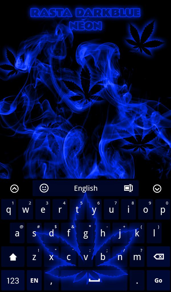 Rasta DarkBlue Neon Keyboard