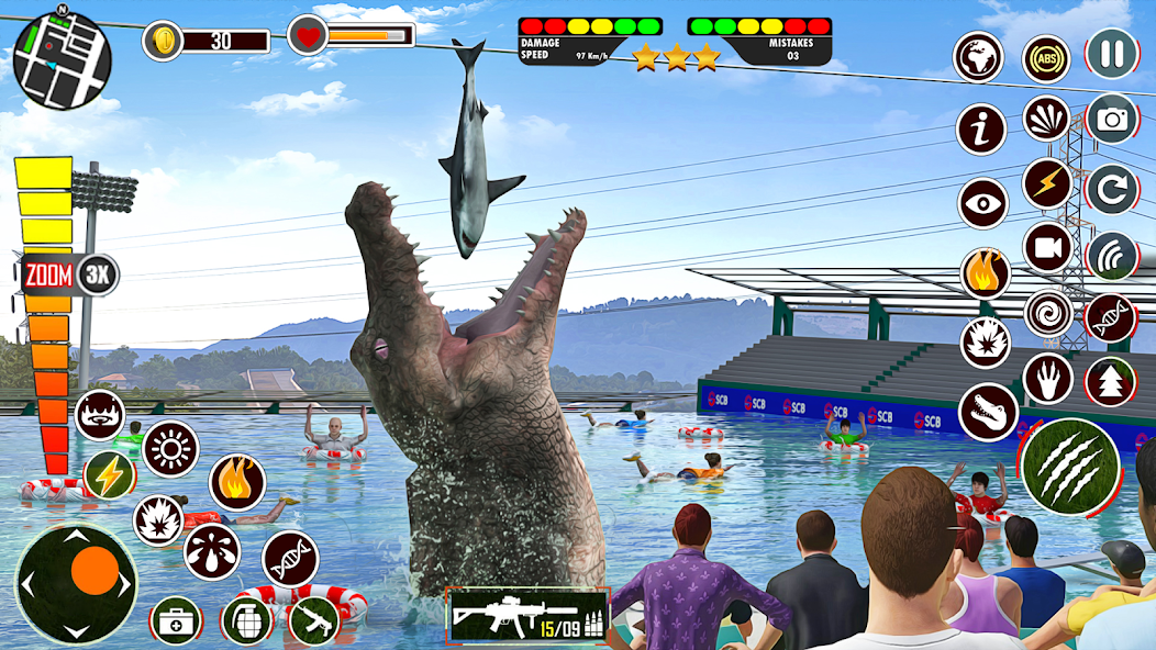 Hungry Animal Crocodile Games