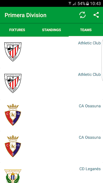 Spanish League Fixtures
