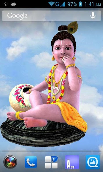 3D Krishna Live Wallpaper