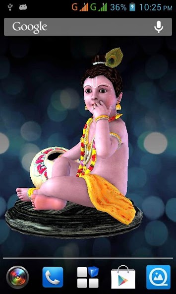 3D Krishna Live Wallpaper