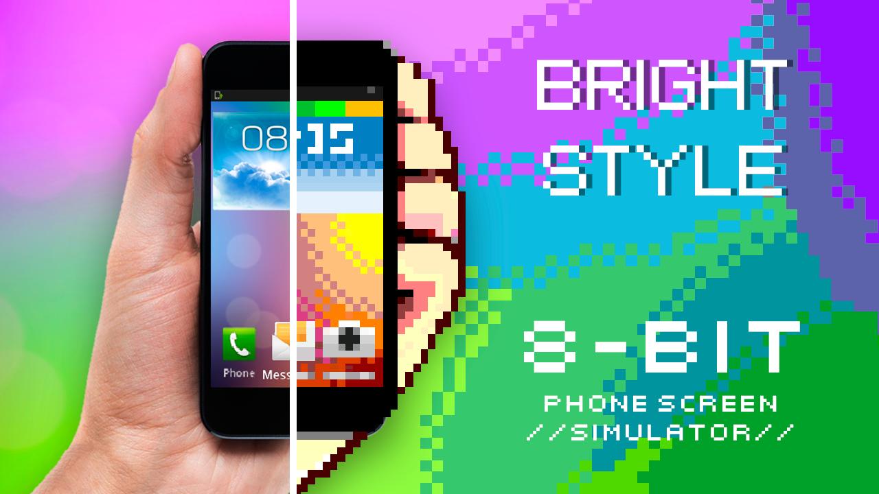 8-bit phone screen simulator