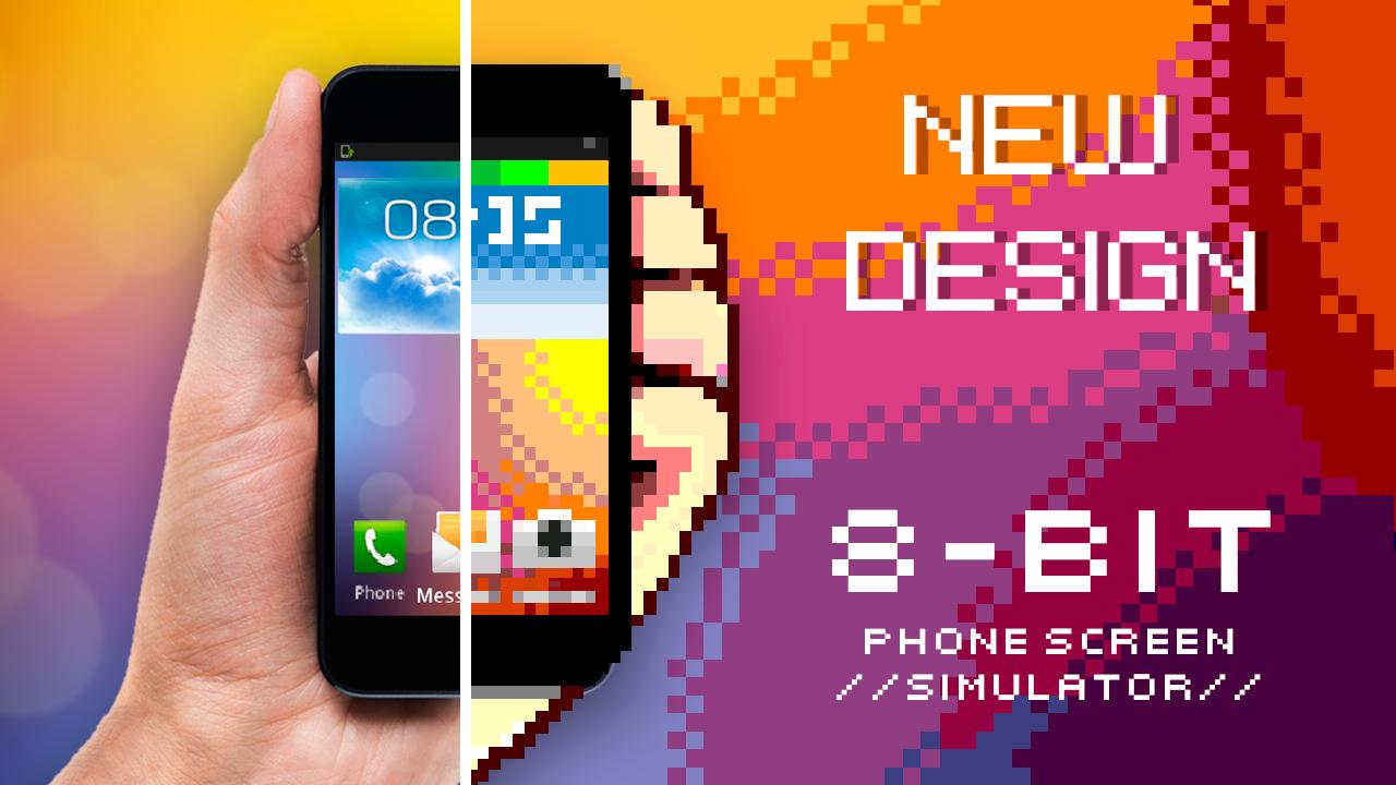 8-bit phone screen simulator