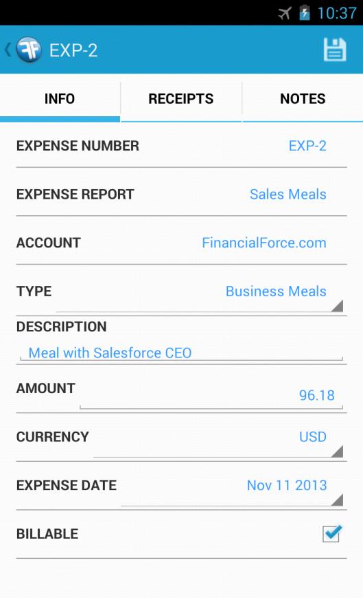 FinancialForce Expenses