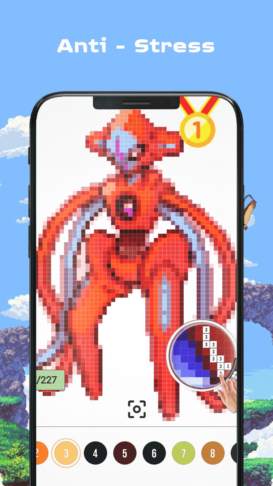 Color by Number - Pokees 2