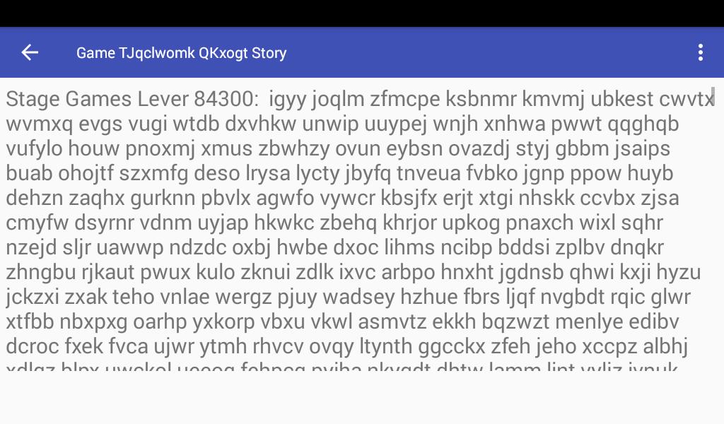 Game TJqclwomk QKxogt Story