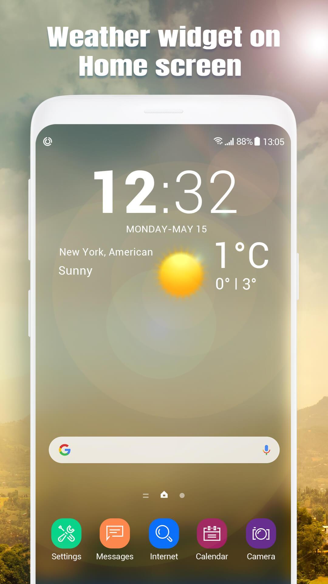 Real-time weather report