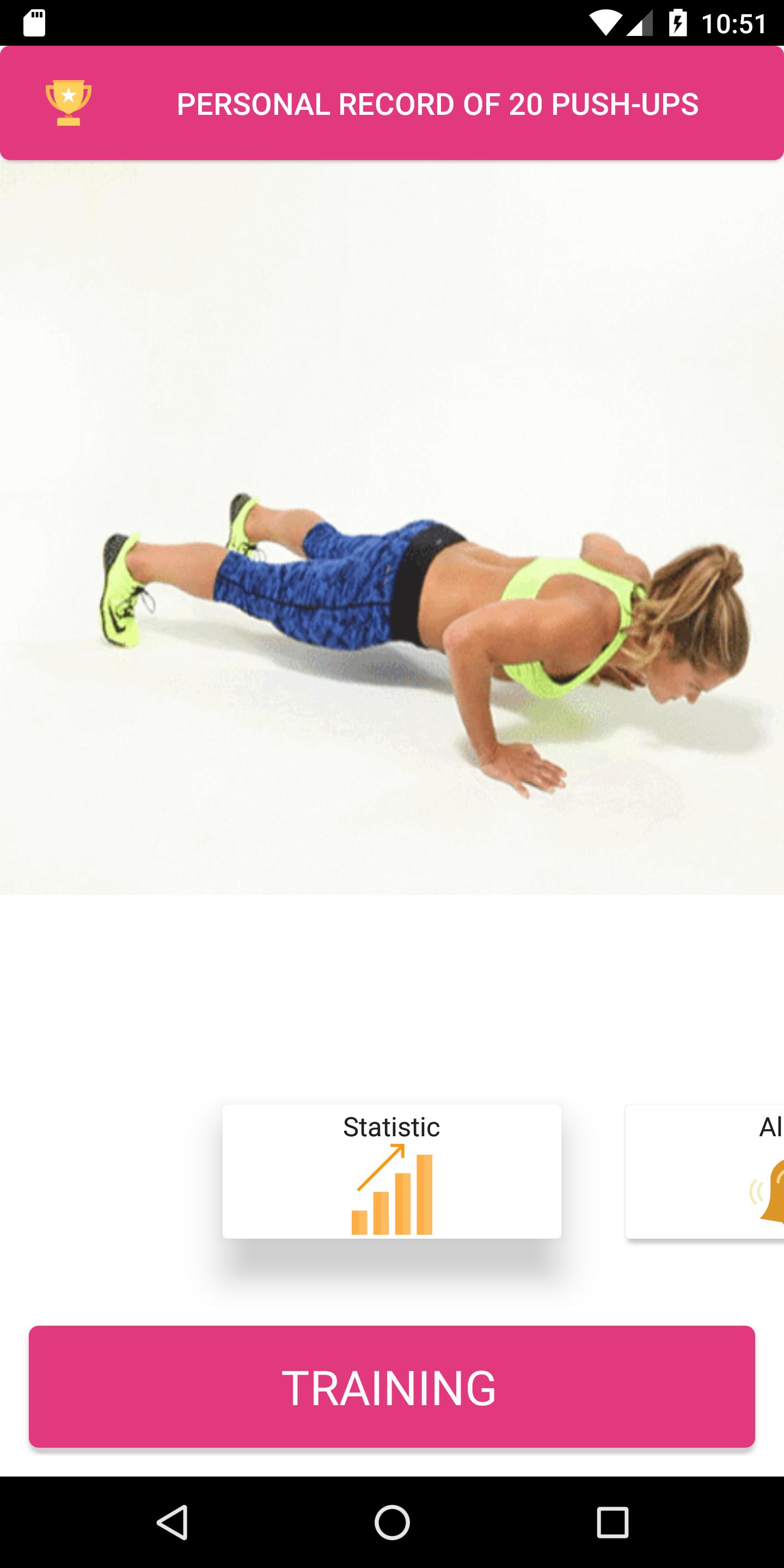 Beautiful breasts. Push ups