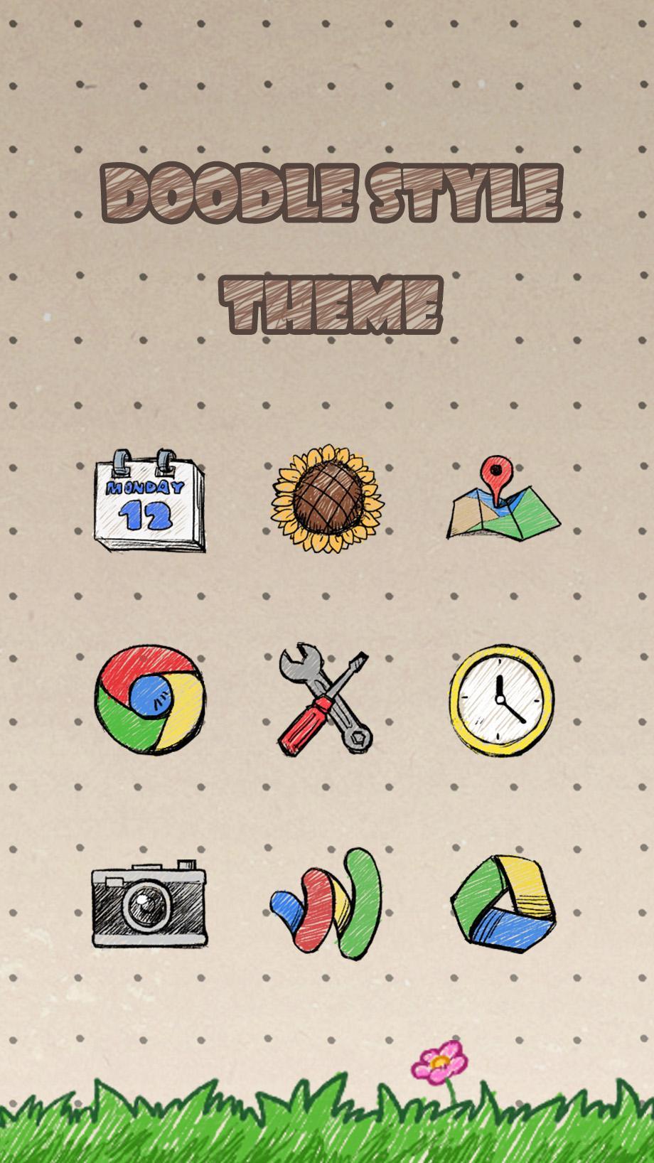 Doodle Style - Solo Launcher Theme