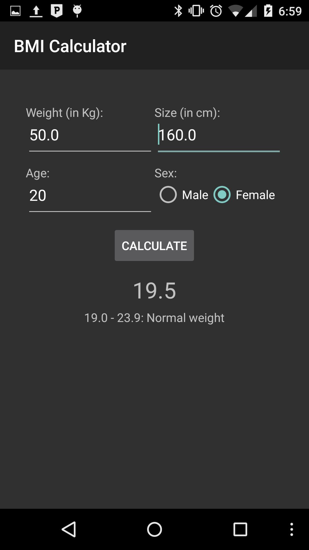 Simple BMI