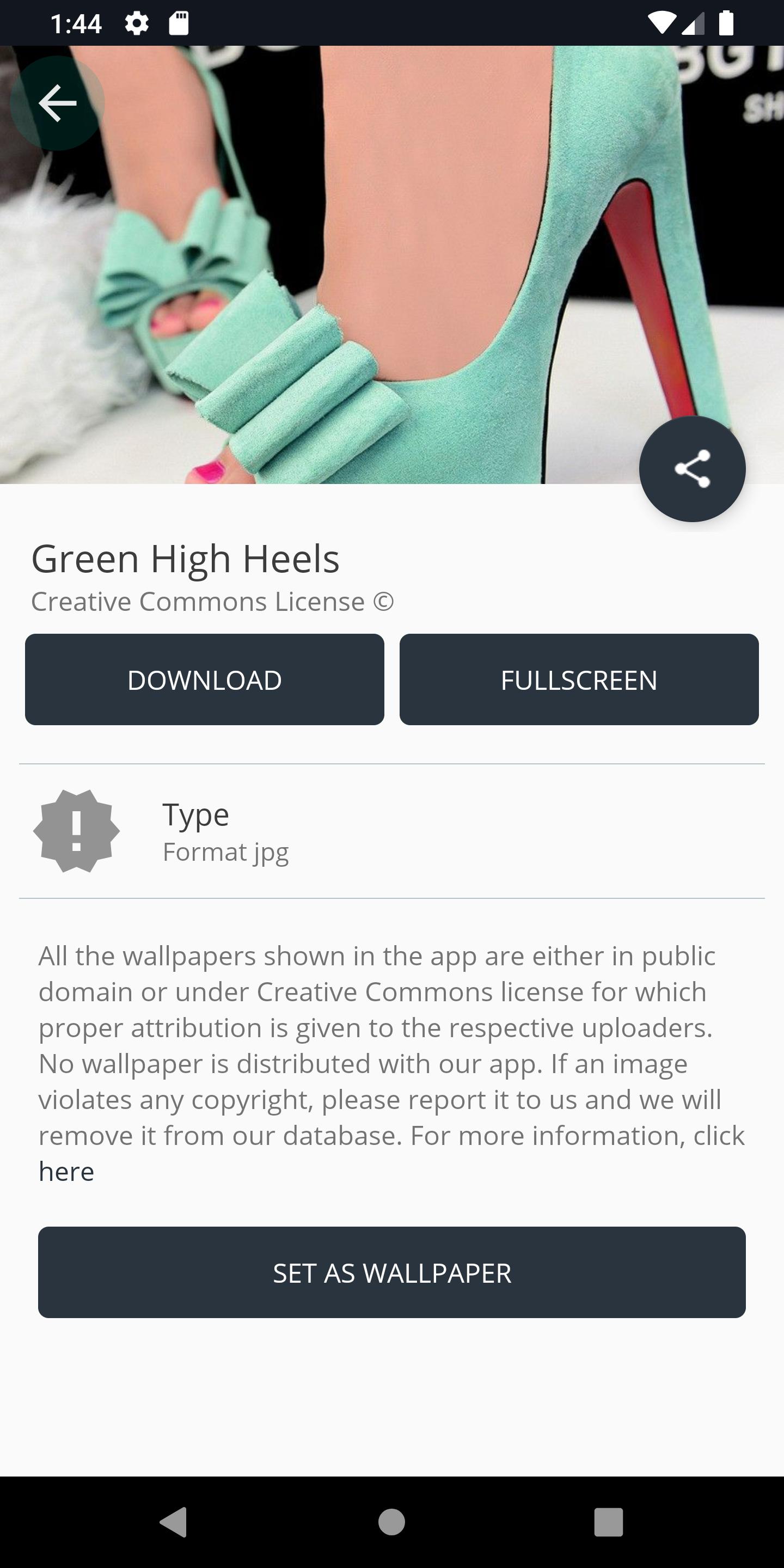 Green High Heels