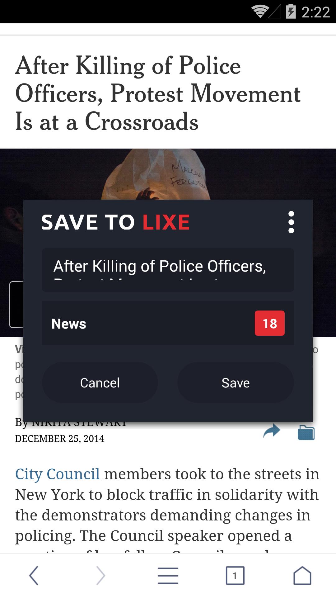 Lixe Bookmarks for UC Browser