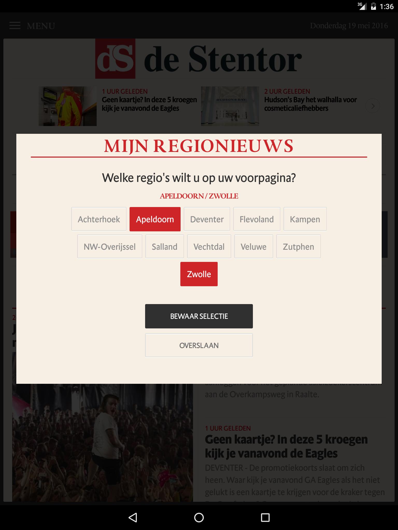 de Stentor voor Tablet