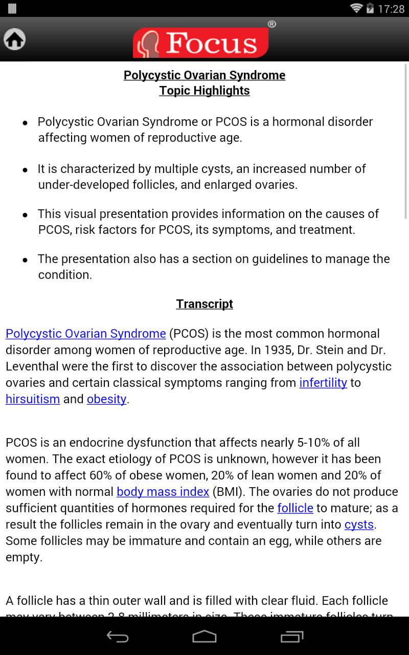 Polycystic ovarian syndrome