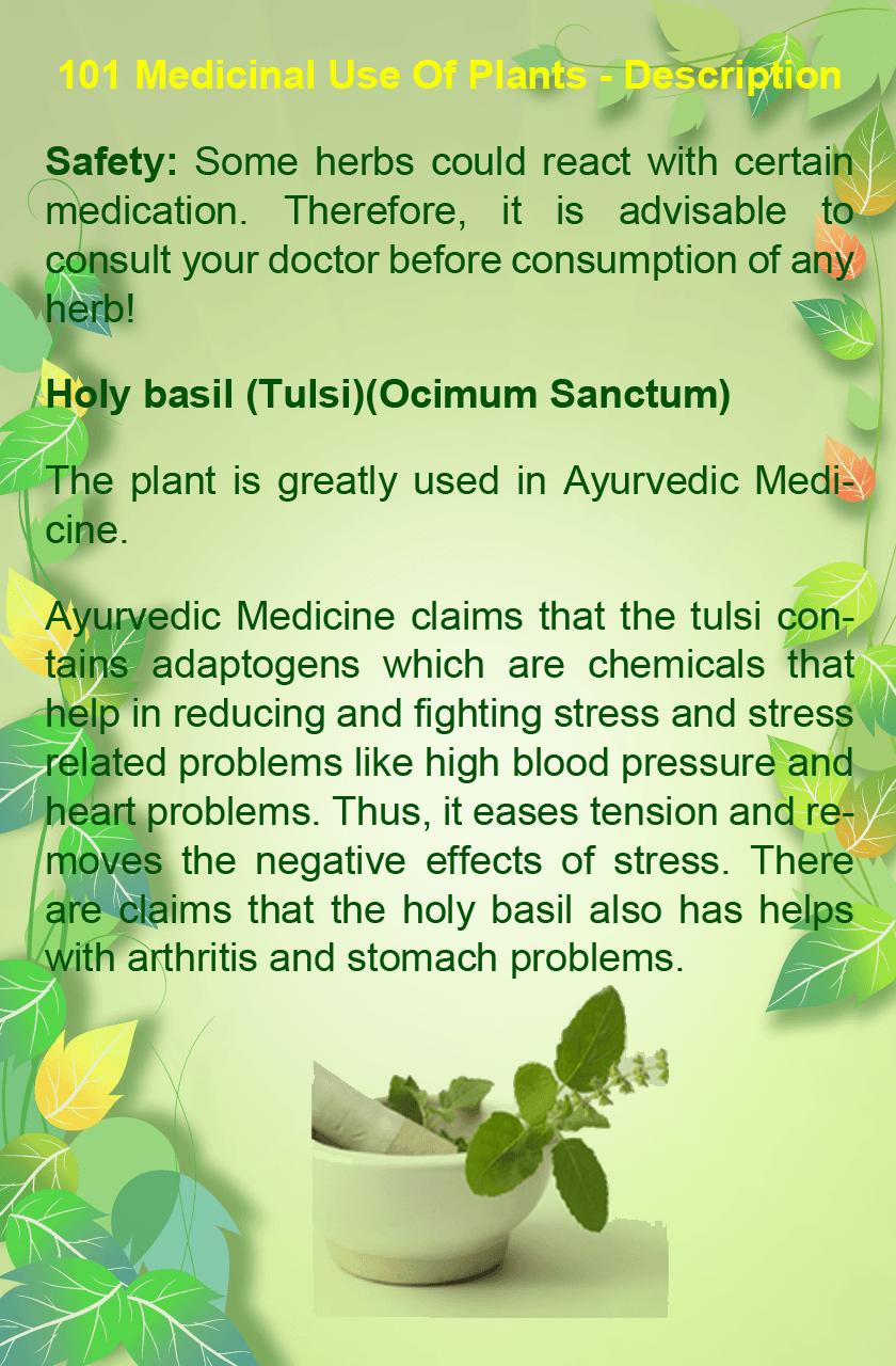 101 Medicinal uses of Plants