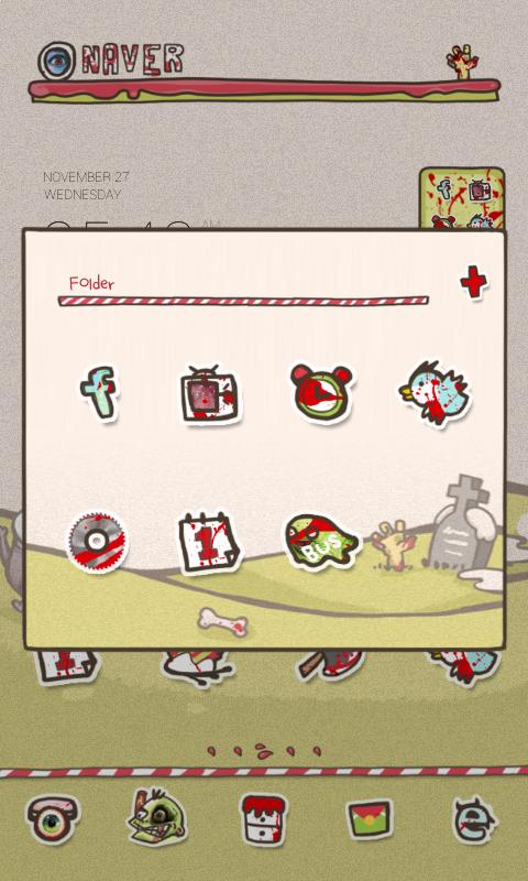 Zombies dodol launcher theme