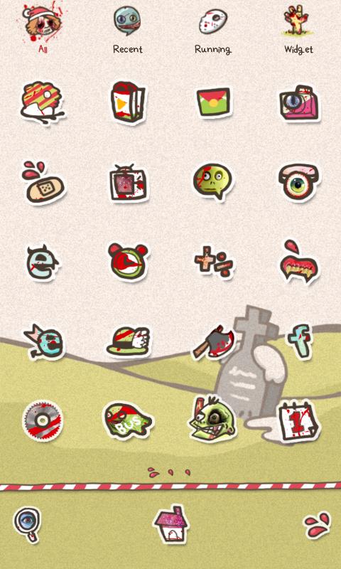 Zombies dodol launcher theme