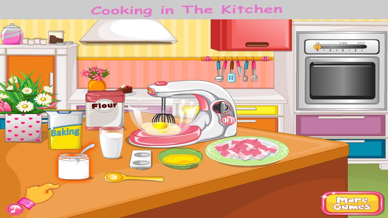 Cooking in kitchen - Bake Cake Cooking Games